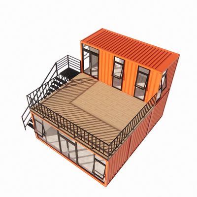 Contenitore di spedizione prefabbricato Pop Up Coffee Shop Ristorante Opzioni per il muro di 50/75/100mm Wave Sandwich Panel