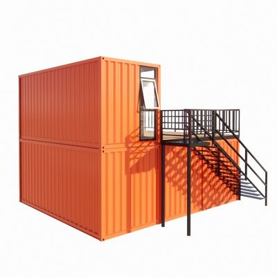 Contenitore di spedizione prefabbricato Pop Up Coffee Shop Ristorante Opzioni per il muro di 50/75/100mm Wave Sandwich Panel