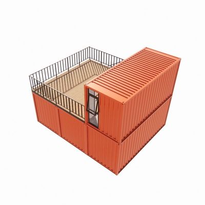 Contenitore di spedizione prefabbricato Pop Up Coffee Shop Ristorante Opzioni per il muro di 50/75/100mm Wave Sandwich Panel