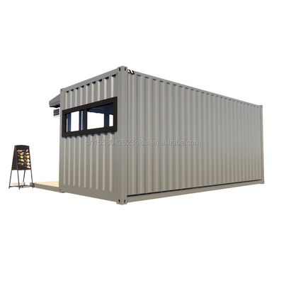 Negozio 20ft Prefabbricato Container Bar con 50/75/100mm Wave Sandwich Panel Pareti Portable e facile da installare