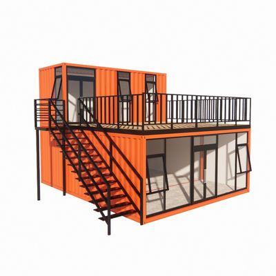 Contenitore di spedizione prefabbricato Pop Up Coffee Shop Ristorante Opzioni per il muro di 50/75/100mm Wave Sandwich Panel