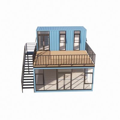 Prefabbricato Container Bar Pop Up Coffee Shop Ristorante Mobile Container Bar con telaio in acciaio galvanizzato 180g
