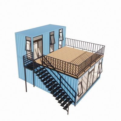 Prefabbricato Container Bar Pop Up Coffee Shop Ristorante Mobile Container Bar con telaio in acciaio galvanizzato 180g