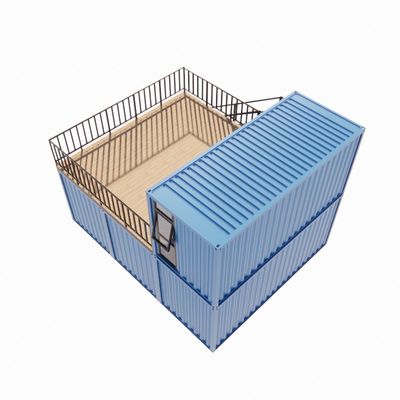 Prefabbricato Container Bar Pop Up Coffee Shop Ristorante Mobile Container Bar con telaio in acciaio galvanizzato 180g