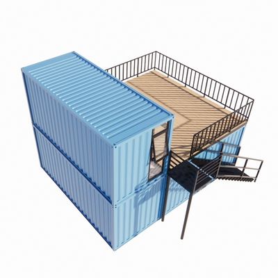 Prefabbricato Container Bar Pop Up Coffee Shop Ristorante Mobile Container Bar con telaio in acciaio galvanizzato 180g