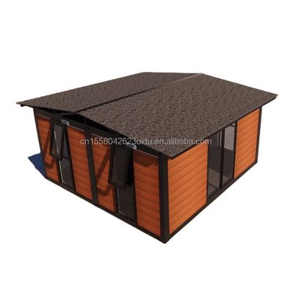 Pannelli sandwich rimovibili Flat Pack Casa da giardino prefabbricata per un facile montaggio e trasporto in contenitori da 20 piedi o 40 piedi