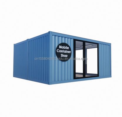 2023 Case di contenitori modulari prefabbricate con finestre in lega di alluminio e tubi quadrati in acciaio galvanizzato
