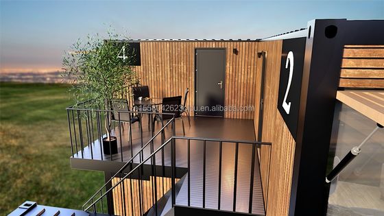 Casa prefabbricata per giardino con contenitore in legno