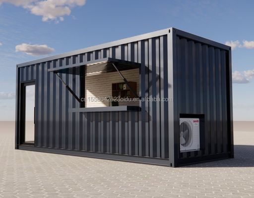 Container di spedizione prefabbricato da 20 piedi Pop Up Coffee Shop Ristorante Mobile Container Bar con moderno design e stile bagno