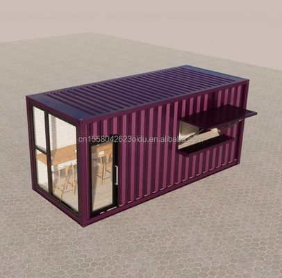 Container di spedizione prefabbricato da 20 piedi Pop Up Coffee Shop Ristorante Mobile Container Bar con moderno design e stile bagno