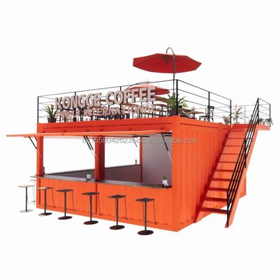 Negozio Mini 20ft Pop-up Store Container Bar Stand con robusto design modulare e muro 50/75/100mm Wave Sandwich Panel
