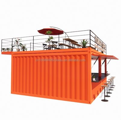 Negozio Mini 20ft Pop-up Store Container Bar Stand con robusto design modulare e muro 50/75/100mm Wave Sandwich Panel