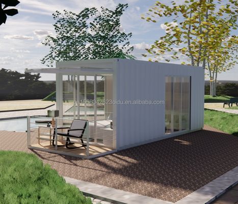 20ft Acciaio Cornice Galvanizzato Acciaio piegatura 180g Bagno Casa Contenitore Casa Prefabbricata Mobile per i prodotti