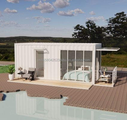 20ft Acciaio Cornice Galvanizzato Acciaio piegatura 180g Bagno Casa Contenitore Casa Prefabbricata Mobile per i prodotti