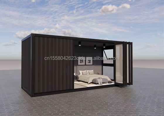 Facile installazione 20ft Prefab Container per spedizioni Case con bagno e parete 50/75/100mm Wave Sandwich Panel