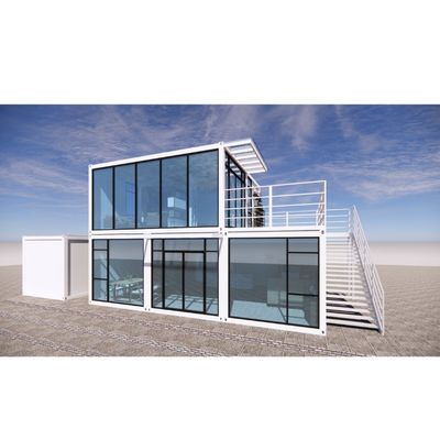 Design moderno Luxury Prefabbricato Container Flat Pack Cucine alberghiere con 50/75/100mm Wave Sandwich Panel Pareti