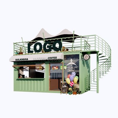 Contenitore prefabbricato da 20 piedi per ristorante a colori personalizzati