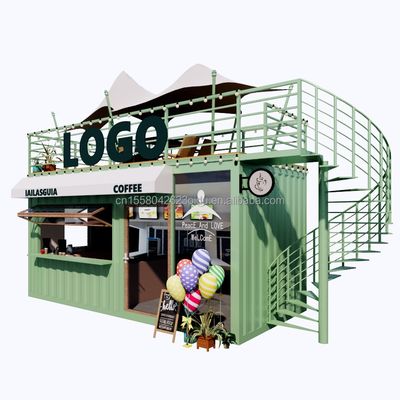 Contenitore prefabbricato da 20 piedi per ristorante a colori personalizzati