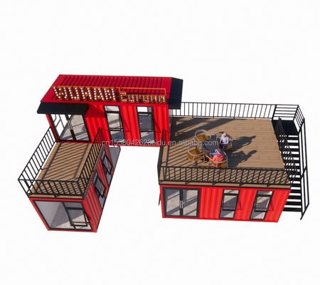 50/75/100mm Wave Sandwich Panel Container per Hotel Custom Made Bar Cafe Restaurant Store Container di spedizione Coffee Shop