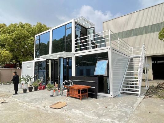Design moderno Luxury Prefabbricato Container Flat Pack Cucine alberghiere con 50/75/100mm Wave Sandwich Panel Pareti