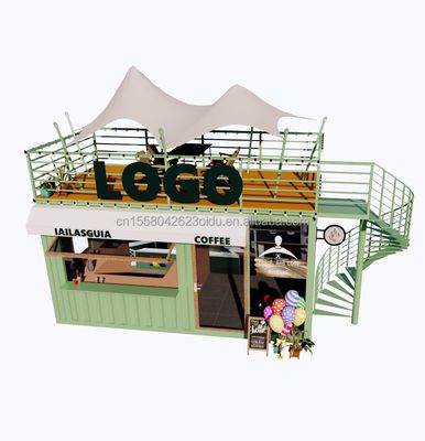 Contenitore prefabbricato da 20 piedi per ristorante a colori personalizzati