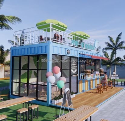Hotel Modern Design 20ft o 40ft Container Prefabbricato Caffe e Bar per Hotel