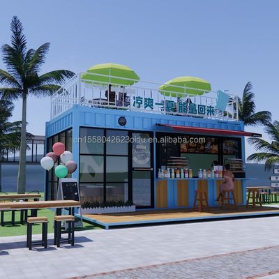 Hotel Modern Design 20ft o 40ft Container Prefabbricato Caffe e Bar per Hotel