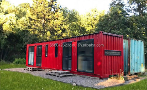 40ft 20ft Modern Luxury Garden Hotel Mobile Piccola casa con installazione rapida e 50/75/100mm Wave Sandwich Panel Wall