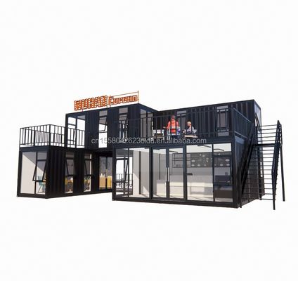 20ft o 40ft Case container Custom Made Bar Cafe Hotel Ristorante Store Spedizione Container Coffee Shop Container Shop Chiosco