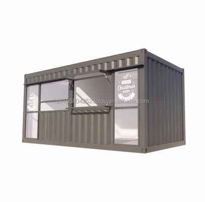 Booth di chiosco del negozio di convenienza in contenitore a confezione piatta per ristoranti fast-food e caffetterie