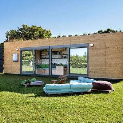 Tubi quadrati in acciaio galvanizzato 20 piedi Container Store Legno Grano Metallo Flat Frame Packaging Mobile House Direct Clothing Store