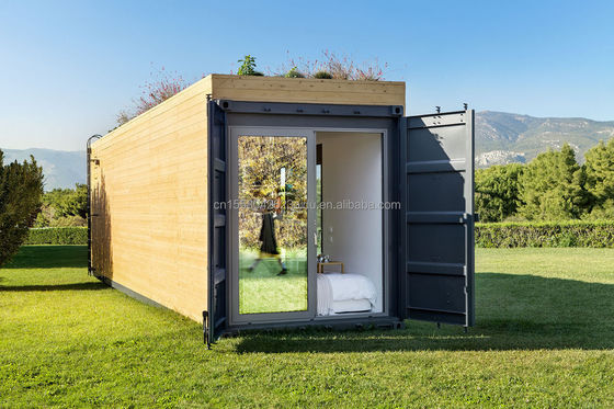 Tubi quadrati in acciaio galvanizzato 20 piedi Container Store Legno Grano Metallo Flat Frame Packaging Mobile House Direct Clothing Store