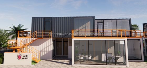 10ft Container di spedizione Coffee Shop Container con telaio in acciaio Container Shop Kiosk con piegatura in acciaio galvanizzato 180g Container House