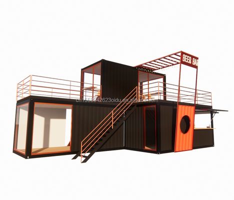 Struttura in acciaio Cabina prefabbricata Luxury Container House con telaio in acciaio galvanizzato 180g