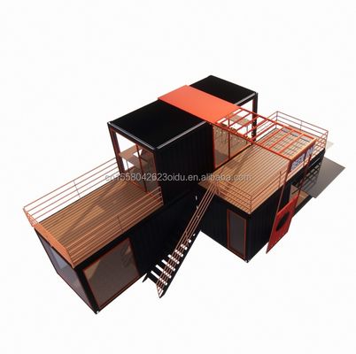 Struttura in acciaio Cabina prefabbricata Luxury Container House con telaio in acciaio galvanizzato 180g