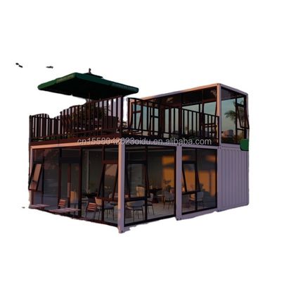 Cornice di piegatura in acciaio galvanizzato Container mobili per la spedizione Negozi Bar Container Mobile Coffee Shop Contiene Casa Prefabricata