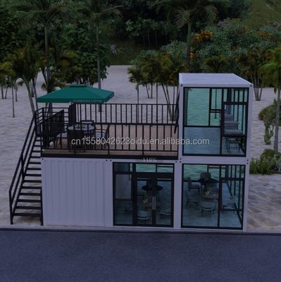 Cornice di piegatura in acciaio galvanizzato Container mobili per la spedizione Negozi Bar Container Mobile Coffee Shop Contiene Casa Prefabricata