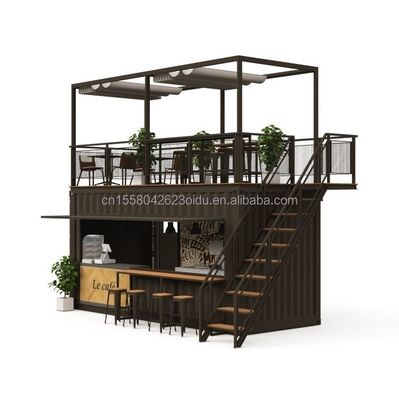 Colore personalizzato 20FT o 40FT Luxury Shipping Container Bar Prefabbricato Foldable Cafe Container Coffee Shop