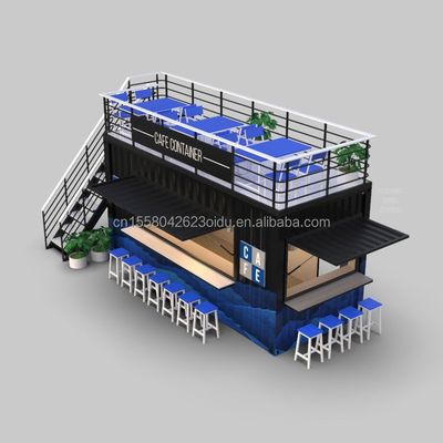 Colore personalizzato 20FT o 40FT Luxury Shipping Container Bar Prefabbricato Foldable Cafe Container Coffee Shop