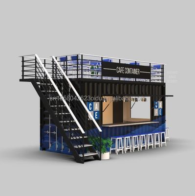 Colore personalizzato 20FT o 40FT Luxury Shipping Container Bar Prefabbricato Foldable Cafe Container Coffee Shop