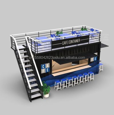 Colore personalizzato 20FT o 40FT Luxury Shipping Container Bar Prefabbricato Foldable Cafe Container Coffee Shop