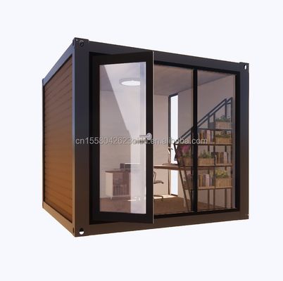 Casa in container conveniente con pannello sandwich ondulato da 50/75/100 mm parete e finestre in lega di alluminio