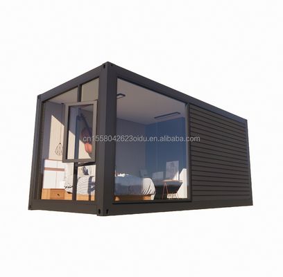 Facile da assemblare casa di lusso con contenitore con tubi quadrati in acciaio galvanizzato struttura principale