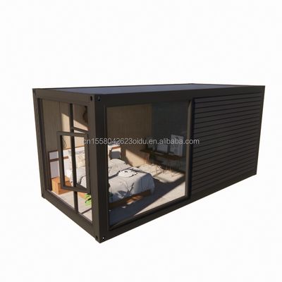 Facile da assemblare casa di lusso con contenitore con tubi quadrati in acciaio galvanizzato struttura principale