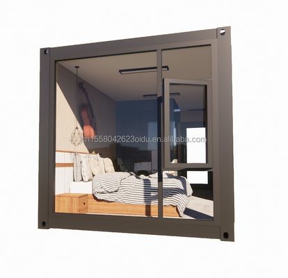 Facile da assemblare casa di lusso con contenitore con tubi quadrati in acciaio galvanizzato struttura principale