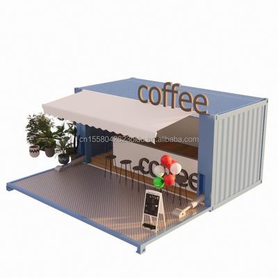 Bagno Container Houses 20ft Plegabile Luxury Prefabbricato Portatile Container di spedizione Prefab Coffee Shop