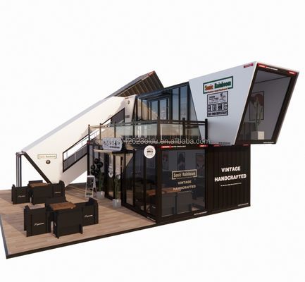 Casa da giardino prefabbricata pieghevole espandibile con tubi quadrati in acciaio galvanizzato struttura principale stile di design cinese