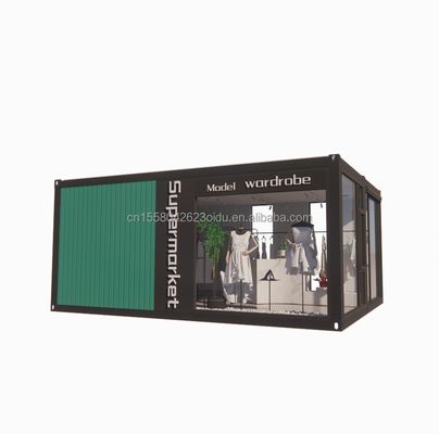 Casa in legno collabile per negozi personalizzato Cornice in acciaio di colore in acciaio galvanizzato 180g