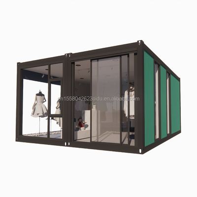 Casa in legno collabile per negozi personalizzato Cornice in acciaio di colore in acciaio galvanizzato 180g