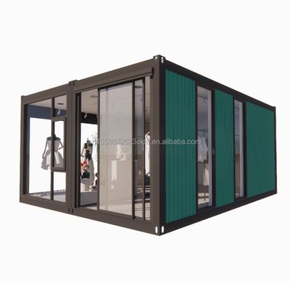 Casa in legno collabile per negozi personalizzato Cornice in acciaio di colore in acciaio galvanizzato 180g